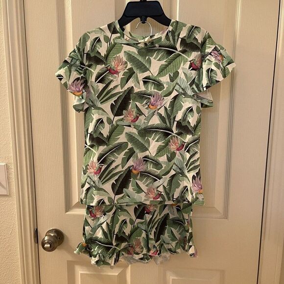 Dieter Braun x H&M Hummingbird Top and Shorts Set Tropical Girls Size 10 NWT - Picture 1 of 16